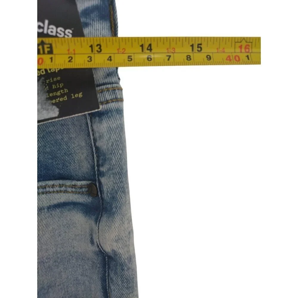 Childrens Art Class Blue Distressed Denim Jeans Size 12 With Stretch, NWT.